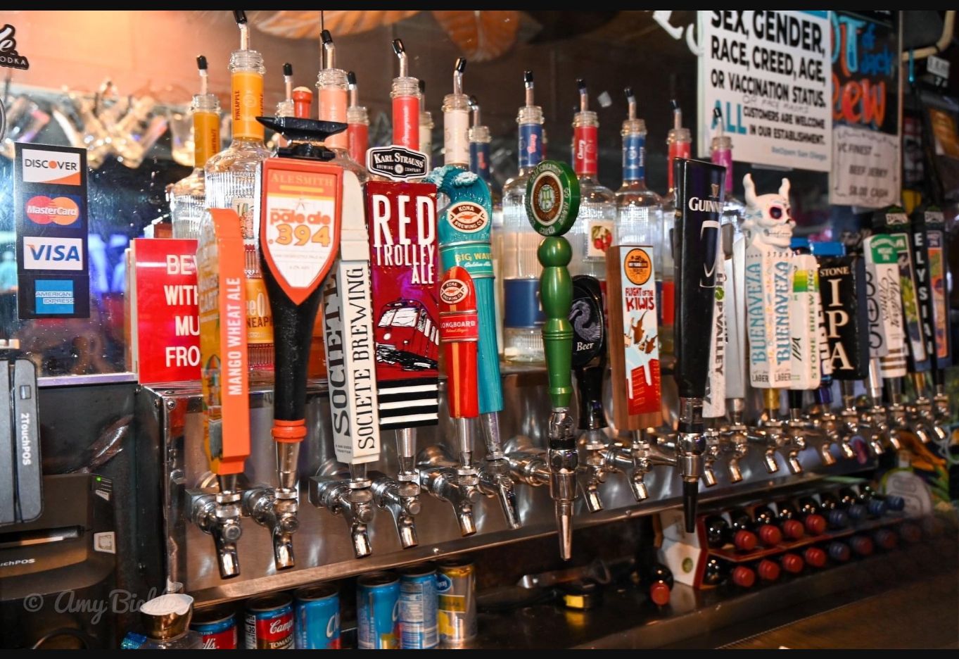 Featured taps behind the bar at The North Bar